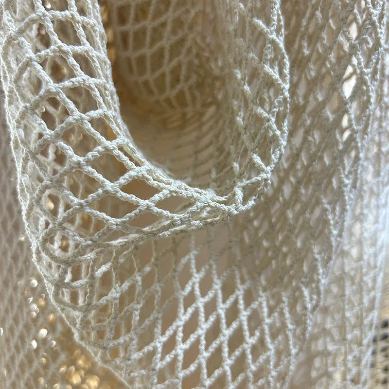 Crystal Mesh Fabric - Fishing Net Fabric Cotton Linen Large