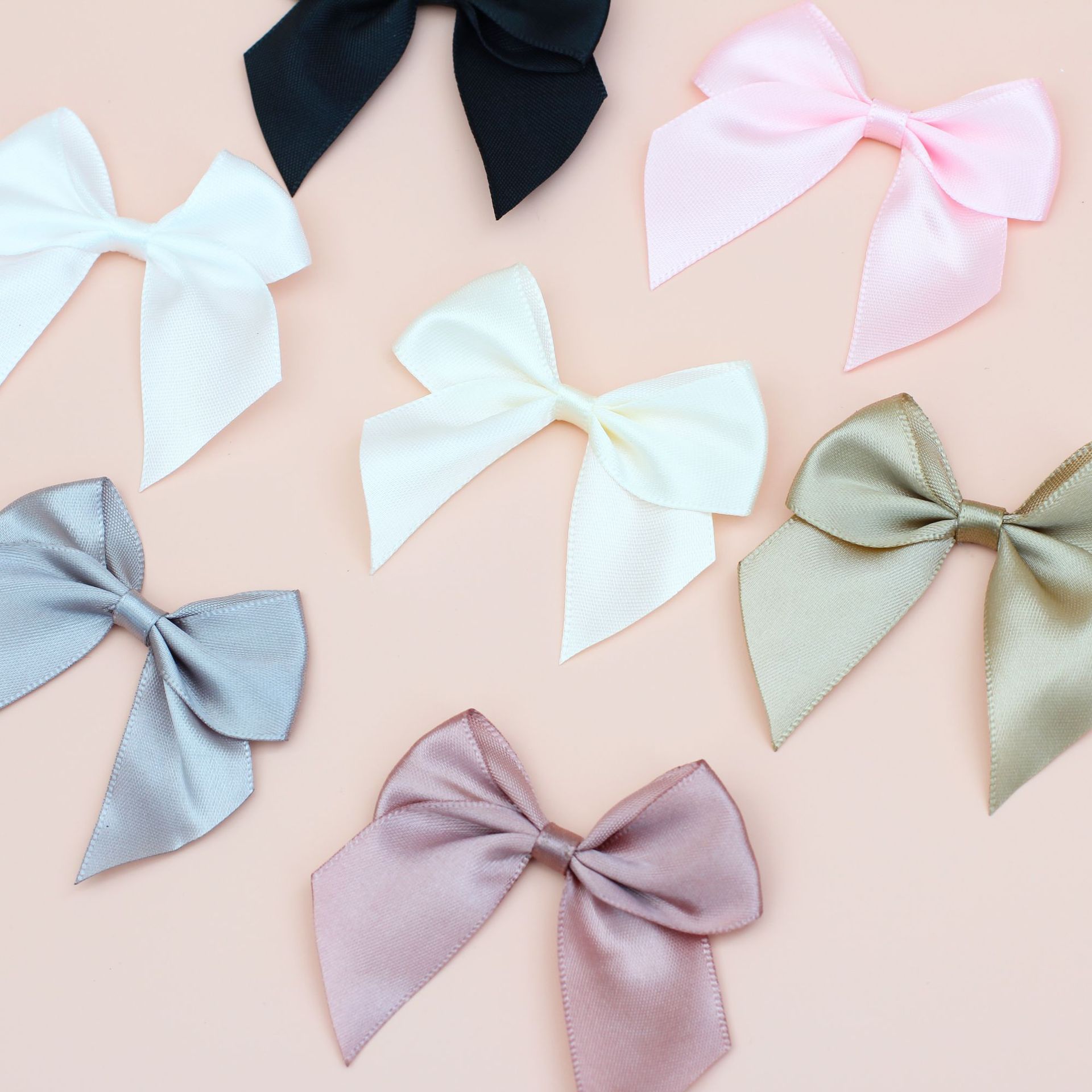 Embellish Craft - 50Pcs/Lot 6.5*8cm Fresh Pink Ribbon Bows
