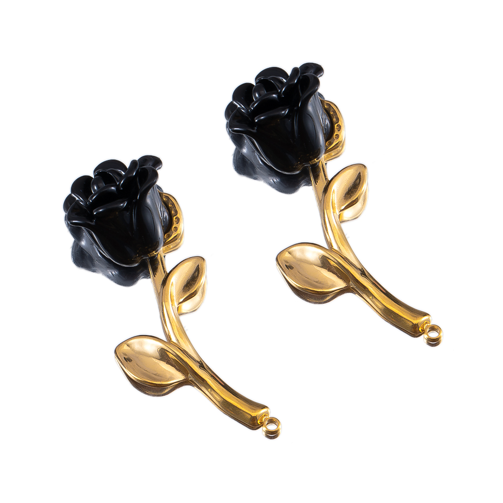 2pcs Stainless Steel Flower Cr - Embellishment Crafts 评论和价格
