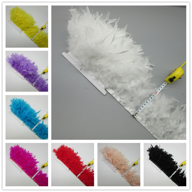 2 Yards Turkey Feather Trim Fl - Feather Trim Marabou 评论和价格