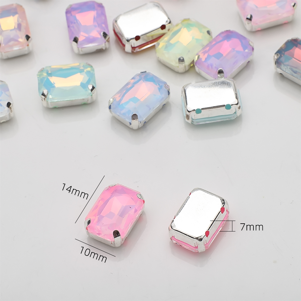10 Pcs 10x14mm Sew On Rhinesto - Sew On Rhinestone 评论和价格