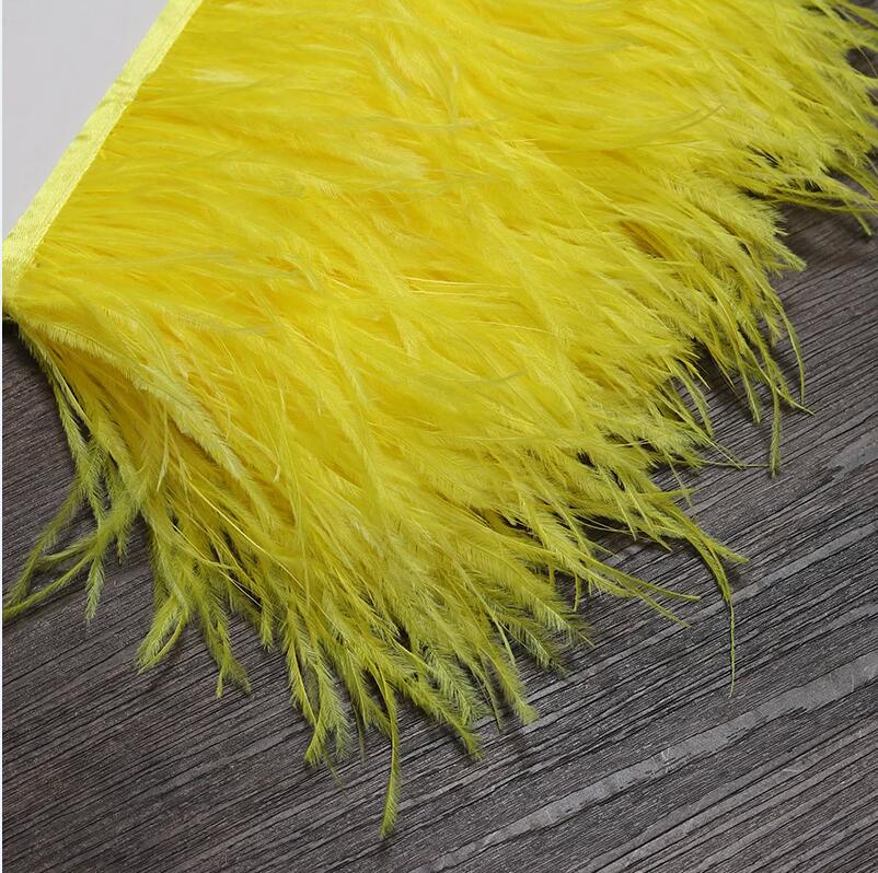 13-18CM 6M Ostrich Feather tri - Feather Trim Marabou 评论和价格