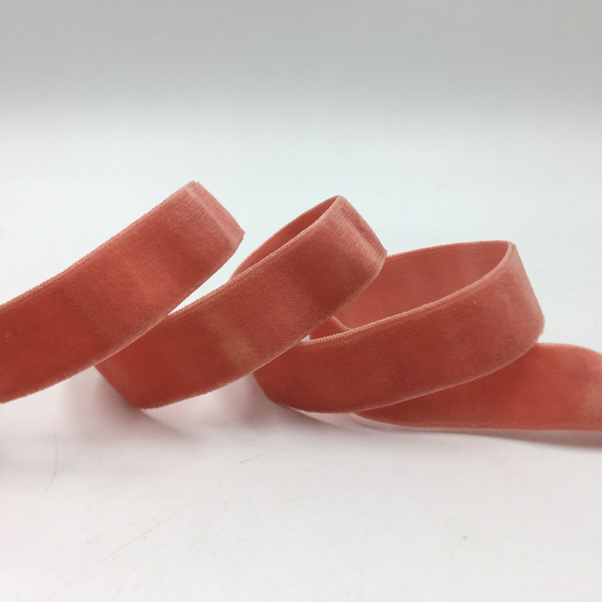 15mm 5Yards Velvet Elastic Ban - Velvet Ribbon Roll 评论和价格