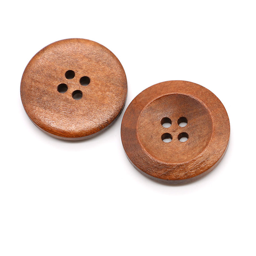 10pcs 18mm Round Wooden Button - Embellishments For Scrapbooking 评论和价格