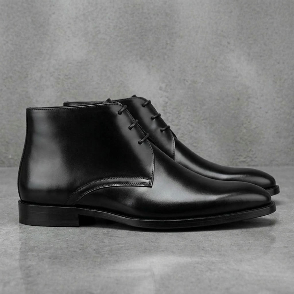 Men's Calf Leather Western Ank - Guipure Lace Panel 评论和价格