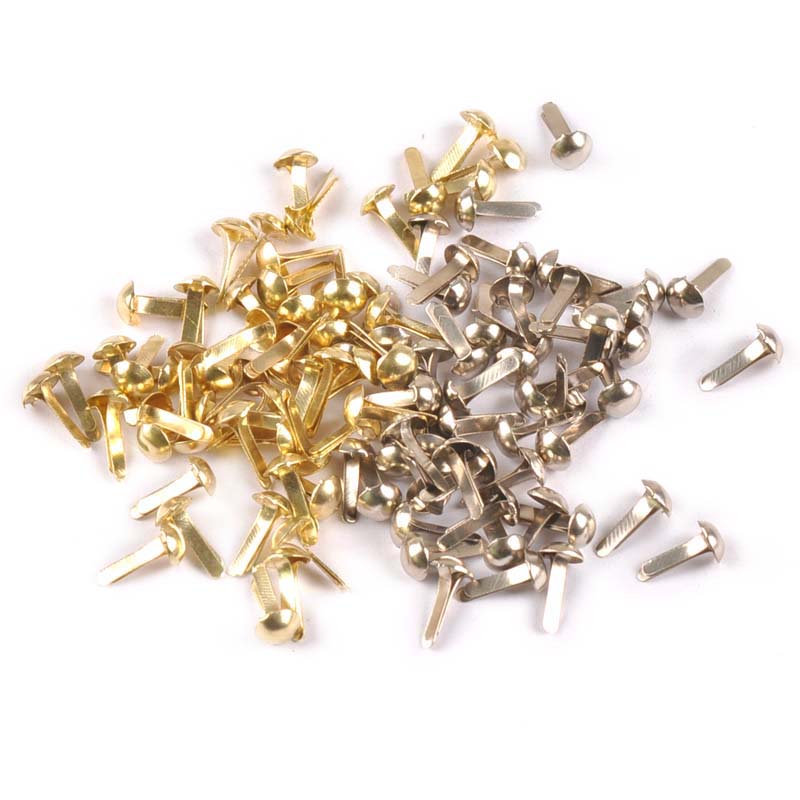 100PCs mixed Silver/golden Rou - Embellishments For Scrapbooking 评论和价格