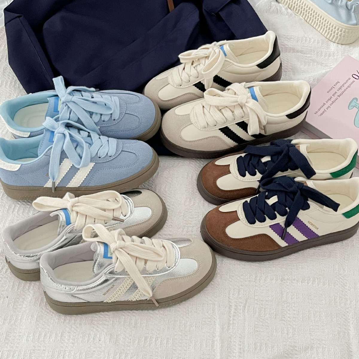 Vintage-style sneakers for wom - Guipure Lace Panel 评论和价格