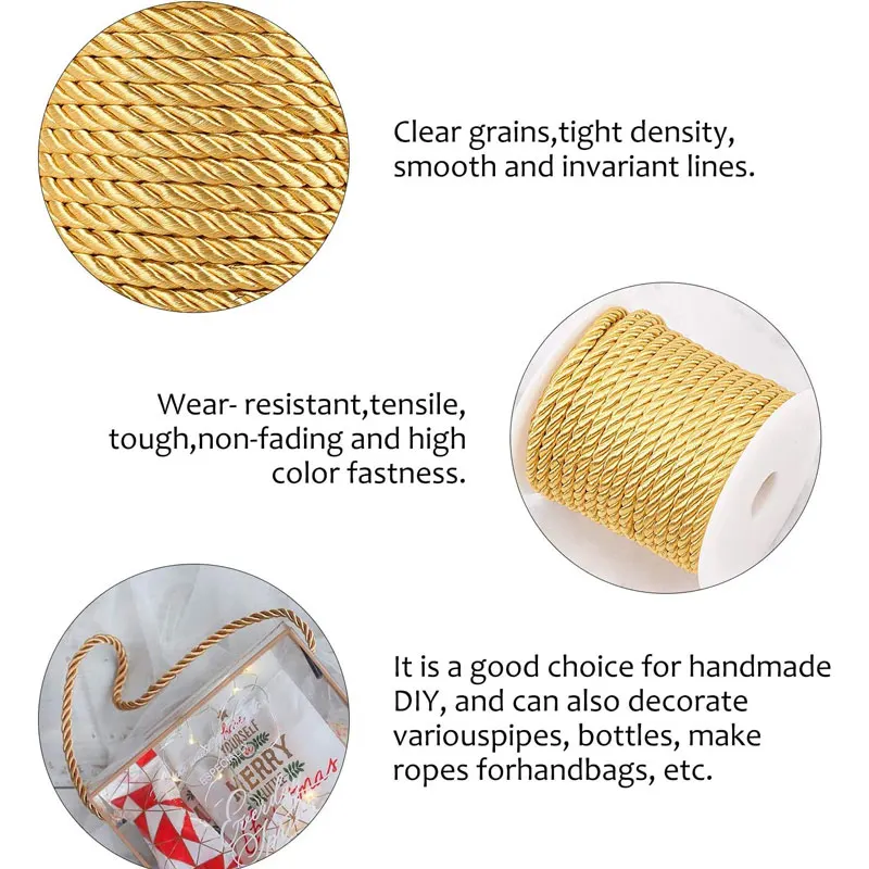 5mm 100yards Twisted Cord Rope - Cord Trim Twisted 评论和价格
