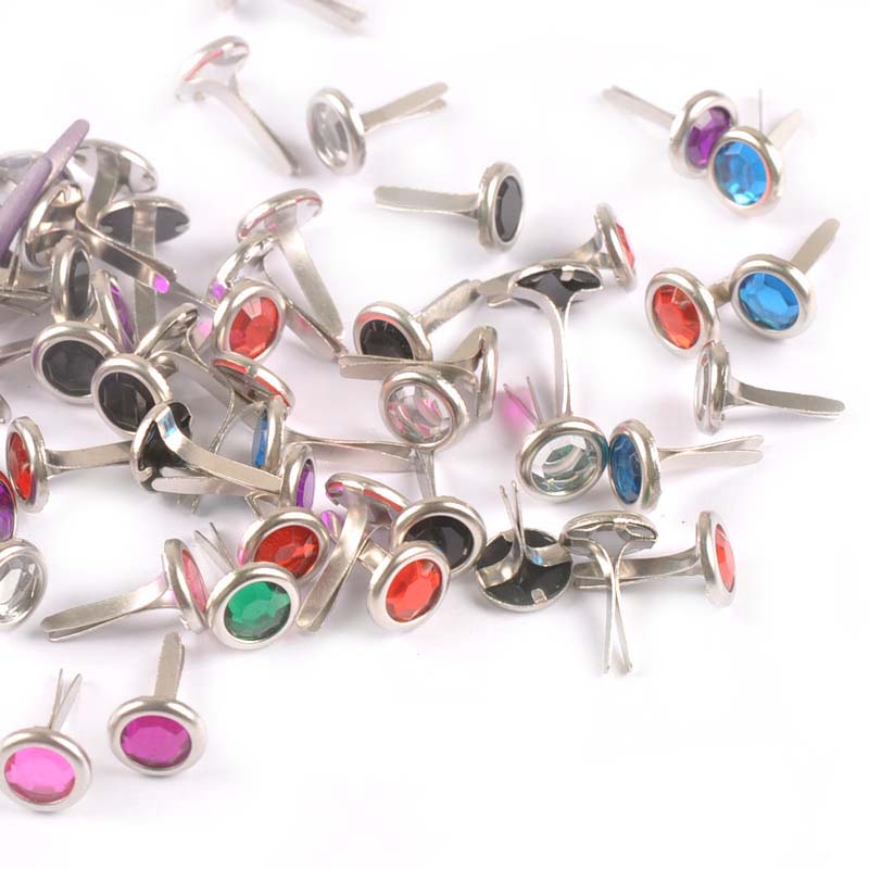 50pcs 8.5X15mm Mix Rhinestone  - Embellishments For Scrapbooking 评论和价格