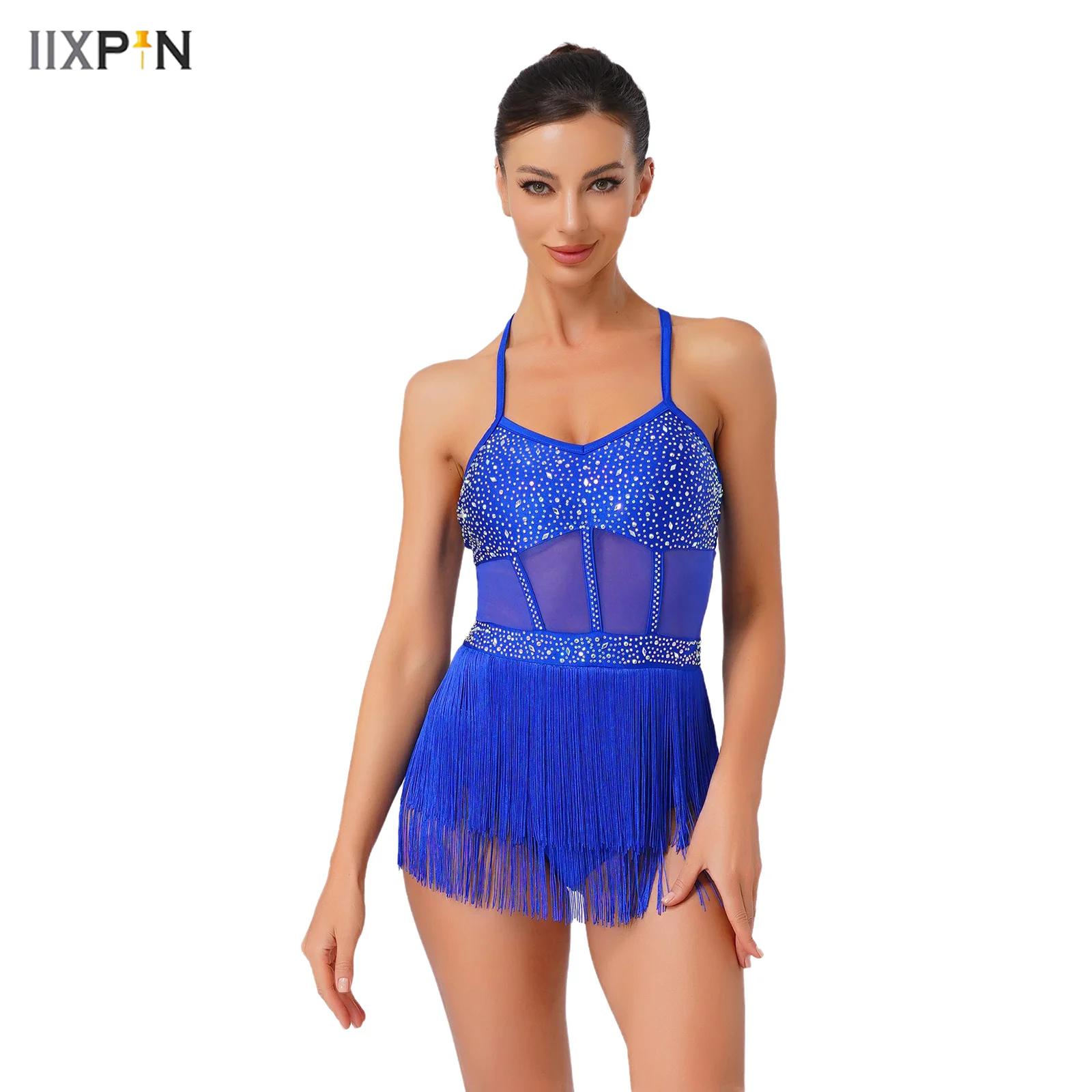 Womens Rhinestone Latin Tango  - Rhinestone Banding Trim 评论和价格