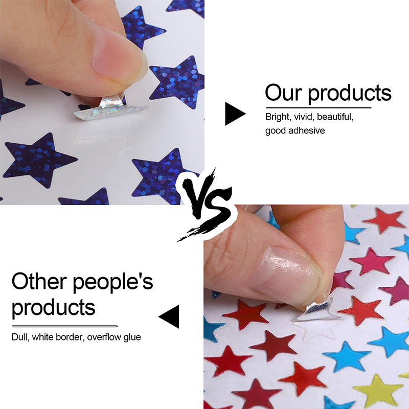 420Pcs Star Stickers Sparkly H - Glitter Vinyl Roll 评论和价格