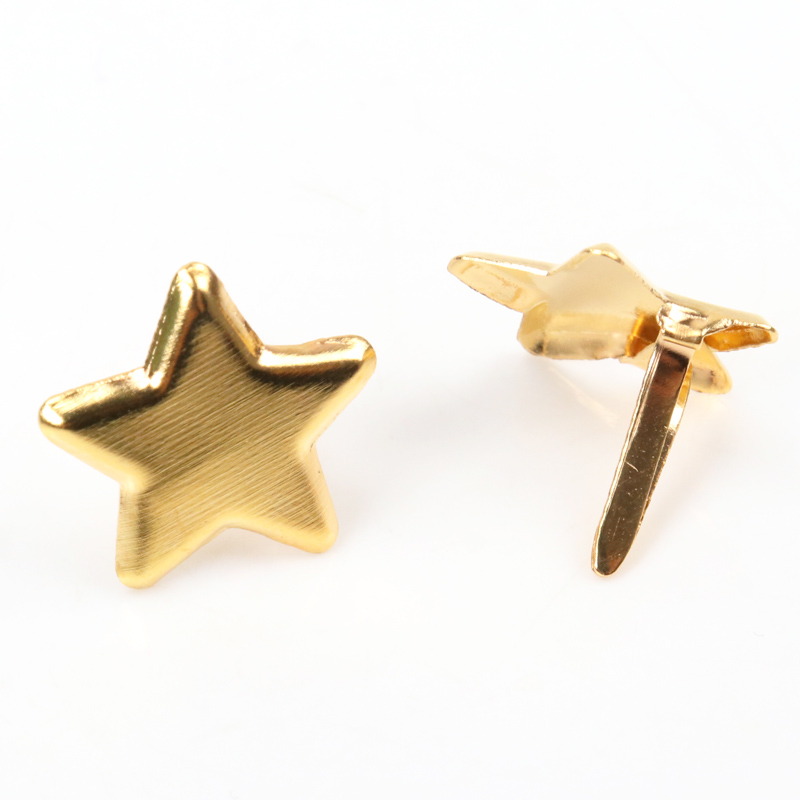 50pcs Mixed Metal Star Brad St - Embellishments For Scrapbooking 评论和价格