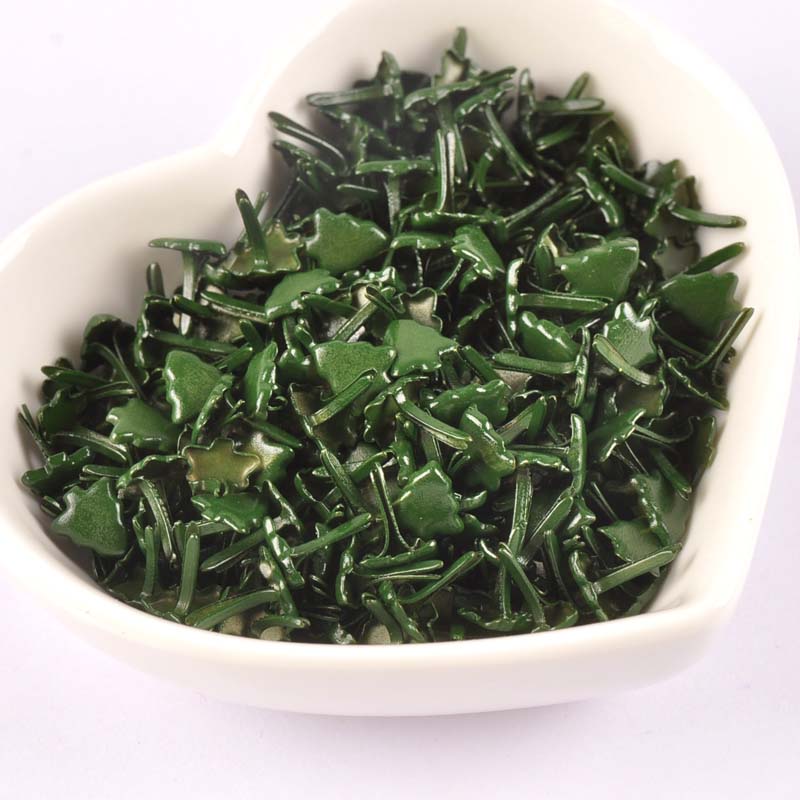 50pcs Mini Christmas Tree Brad - Embellishments For Scrapbooking 评论和价格
