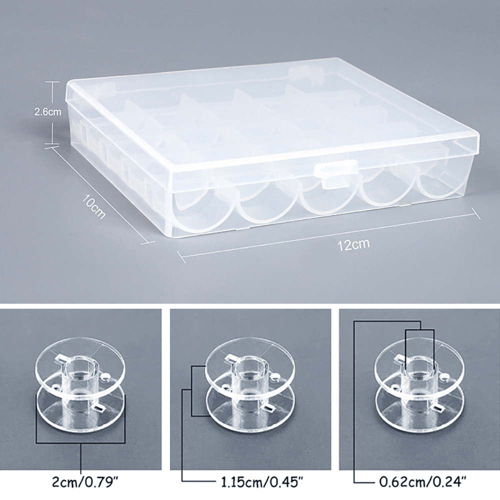 25Pcs/Set Plastic Threads Bobb - Craft Embellishment Storage 评论和价格