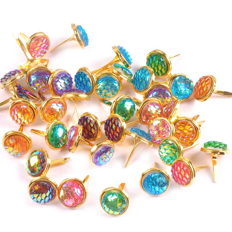 13x13mm 20Pcs Mix Squama Patte - Embellishments For Scrapbooking 评论和价格