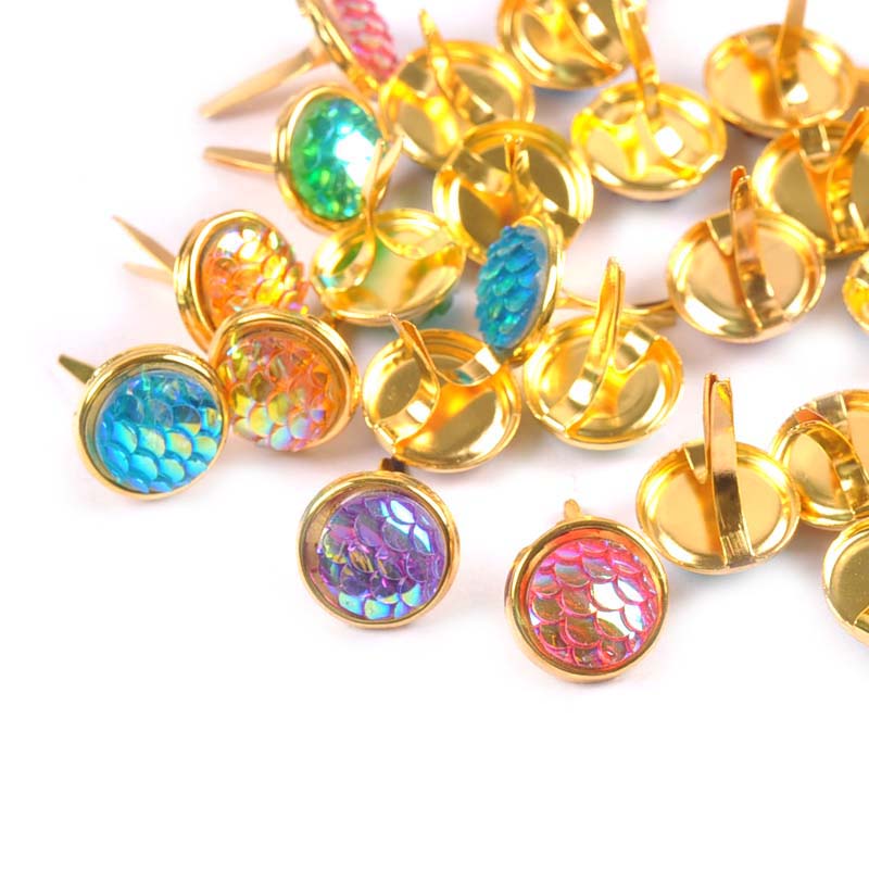 13x13mm 20Pcs Mix Squama Patte - Embellishments For Scrapbooking 评论和价格