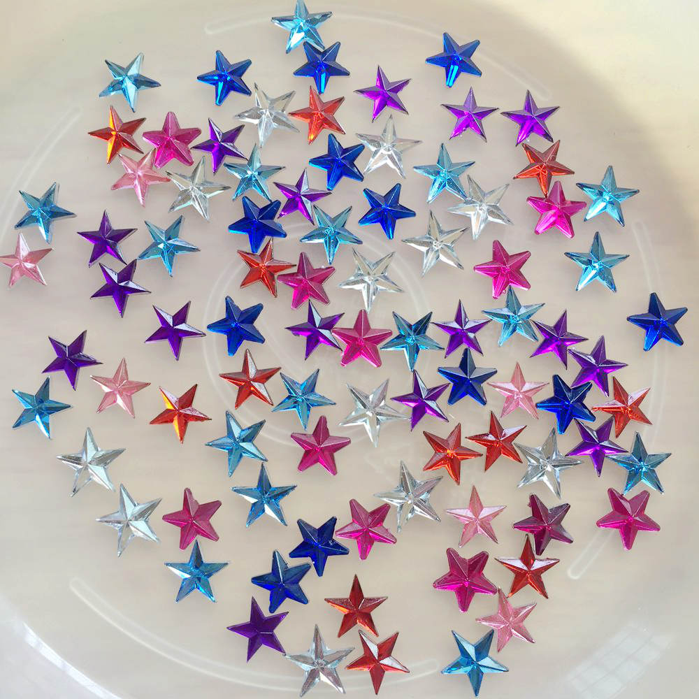 400pcs 10mm Crystal Star Shape - Hotfix Rhinestone Sheet 评论和价格