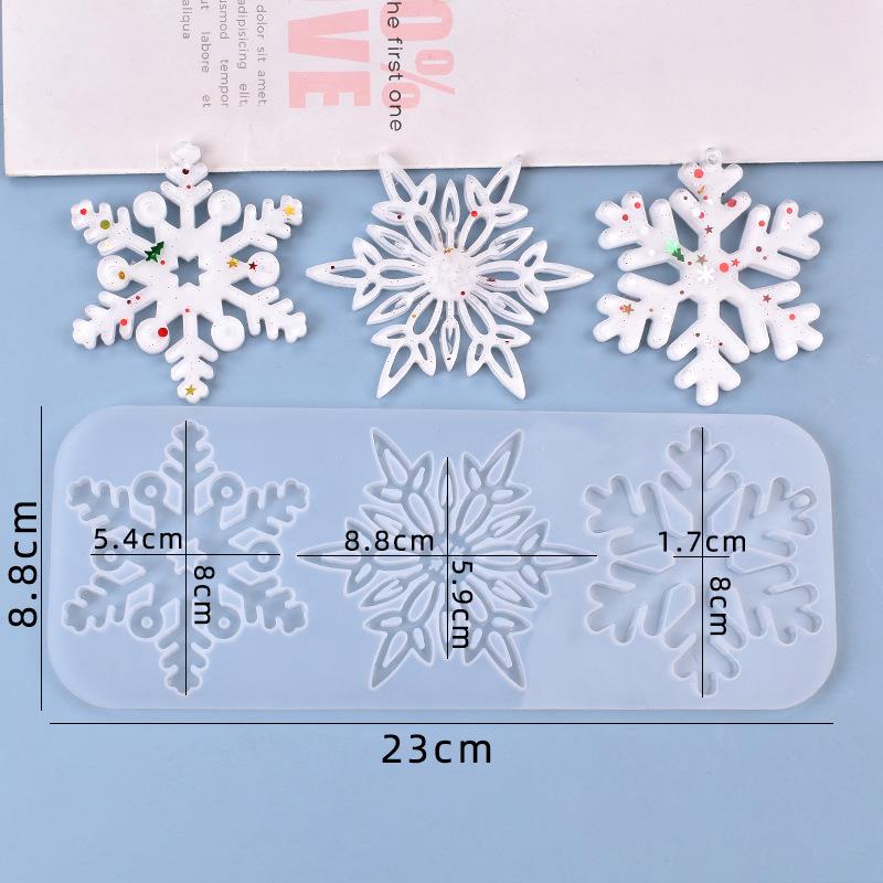 Christmas Hollow Snowflake Orn - Christmas Craft Embellishment 评论和价格