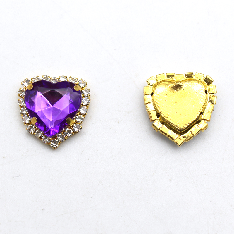 20mm 10pcs Gold Flat Bottom He - Sew On Rhinestone 评论和价格