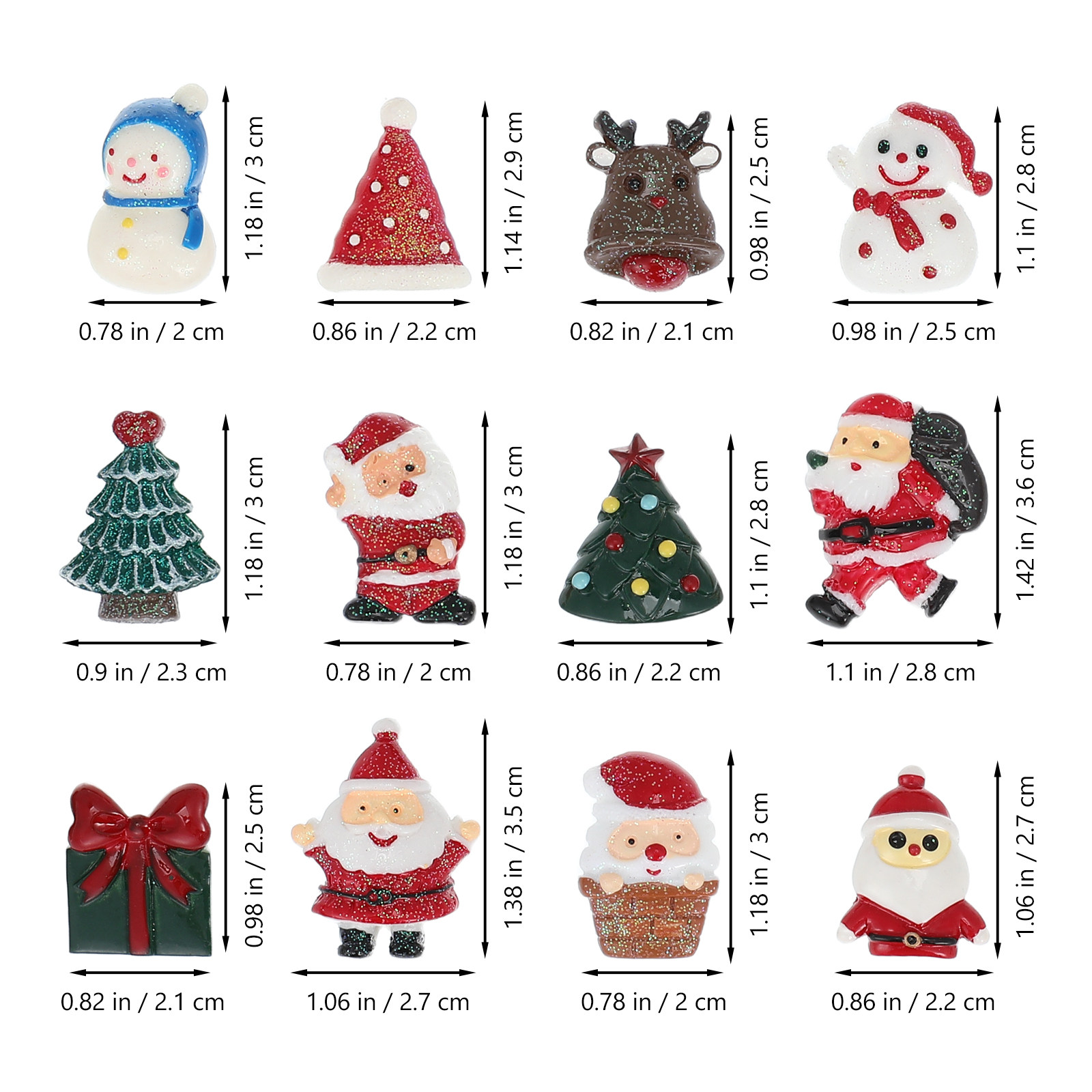 50 PCS Embellishment Christmas - Craft Embellishments 评论和价格