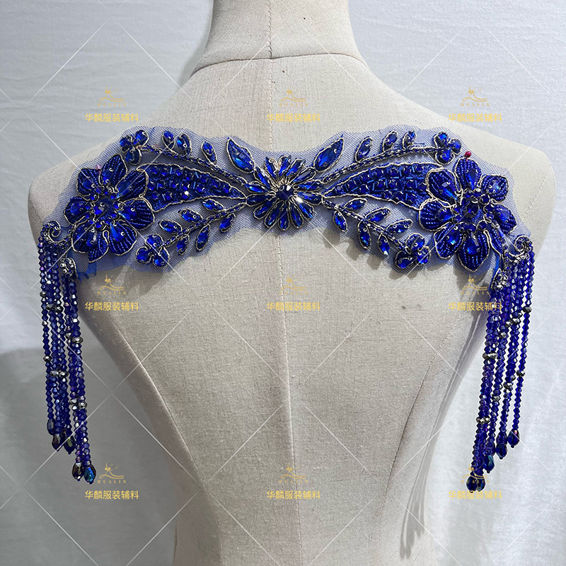 Hand Beaded Fringe Trim with P - Beaded Trim Fringe 评论和价格