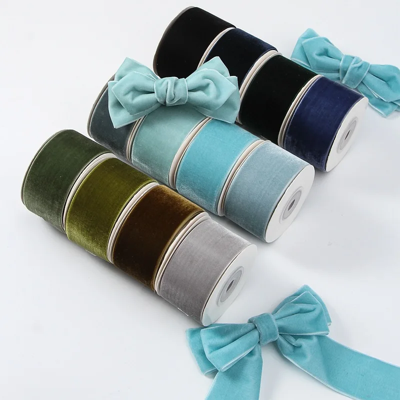 Classic 5yards 6mm-38mm Single - Velvet Ribbon Roll 评论和价格