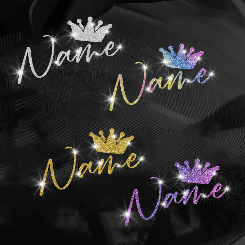 1PC Custom Glitter Crown and N - Glitter Vinyl Roll 评论和价格