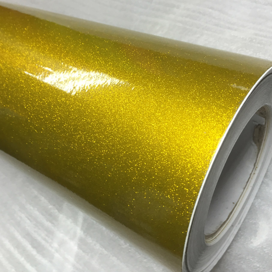 12/30/50/58CMX100CM/LOT Gold H - Glitter Vinyl Roll 评论和价格