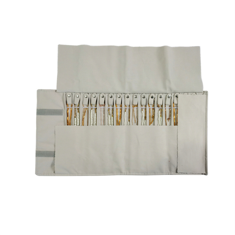New Necklace Storage Roll Bag  - Velvet Ribbon Roll 评论和价格