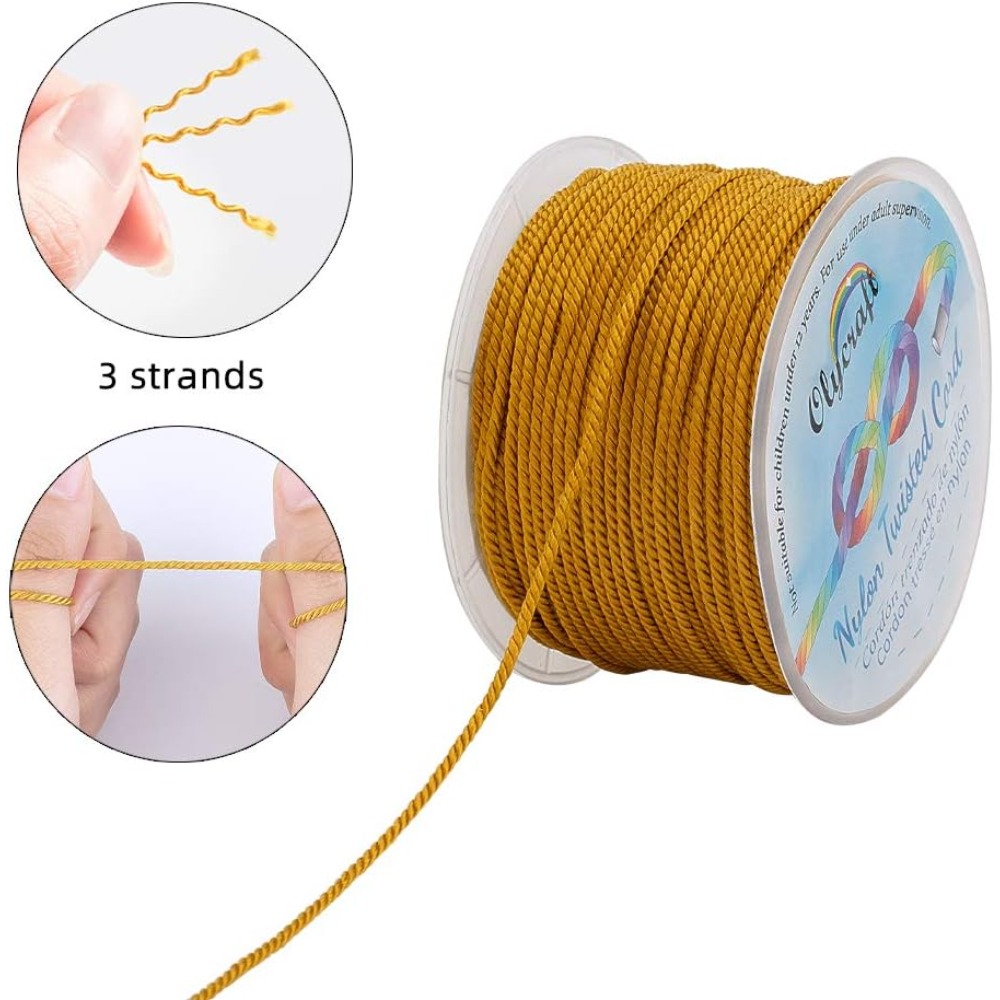 55 Yards 1mm Twisted Satin Nyl - Cord Trim Twisted 评论和价格