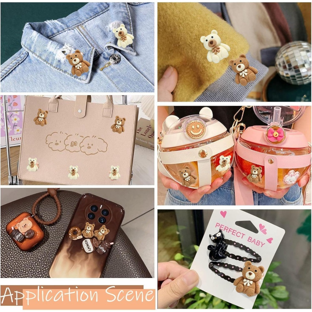 10-100pcs Cartoon Beige Coffee - Embellishments For Scrapbooking 评论和价格