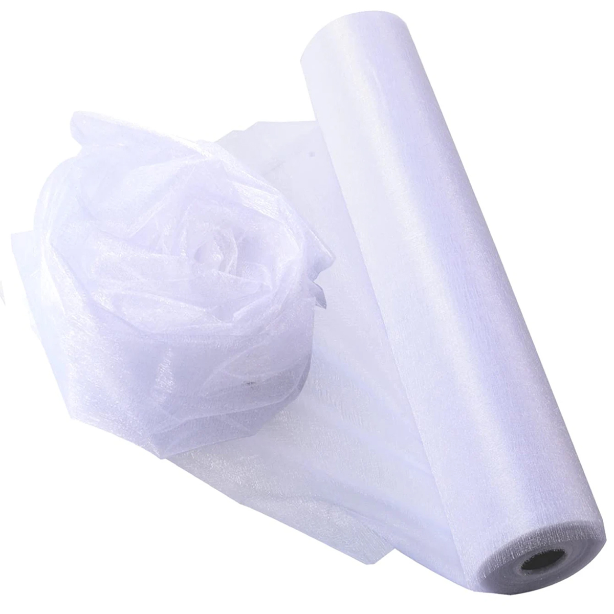 Crystal Organza Fabric Tulle - - Organza Ribbon Spool 评论和价格