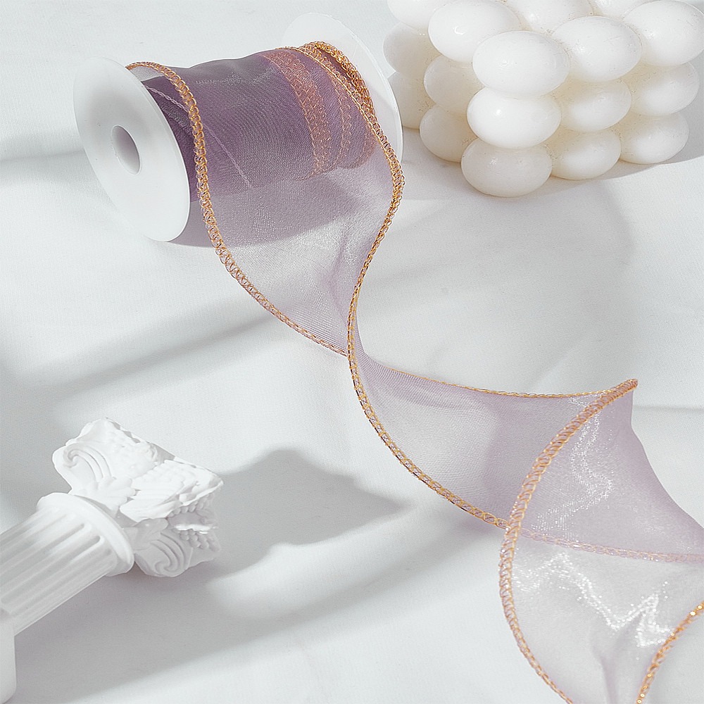 5 Yards Polyester Organza Ribb - Organza Ribbon Spool 评论和价格