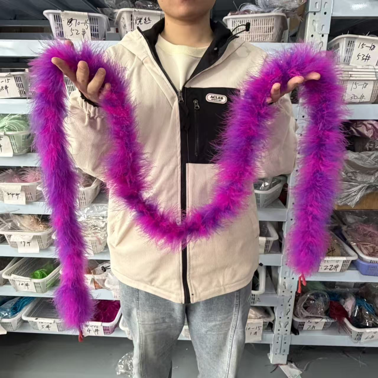 Multicolored 2Meters Marabou F - Feather Trim Marabou 评论和价格