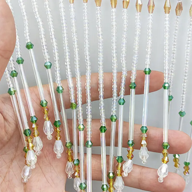 Glass Tube Fringe Tassel 16cm  - Beaded Trim Fringe 评论和价格