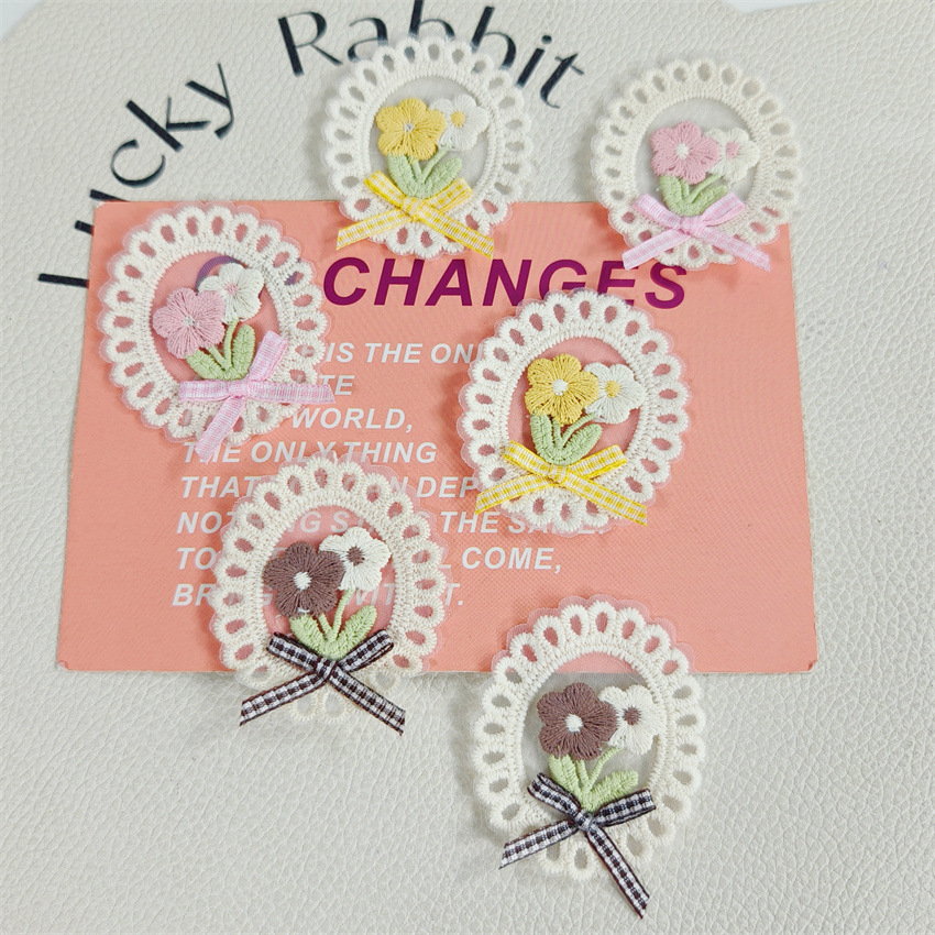 10PCS New Spring Summer Fresh  - Applique Patch Flower 评论和价格