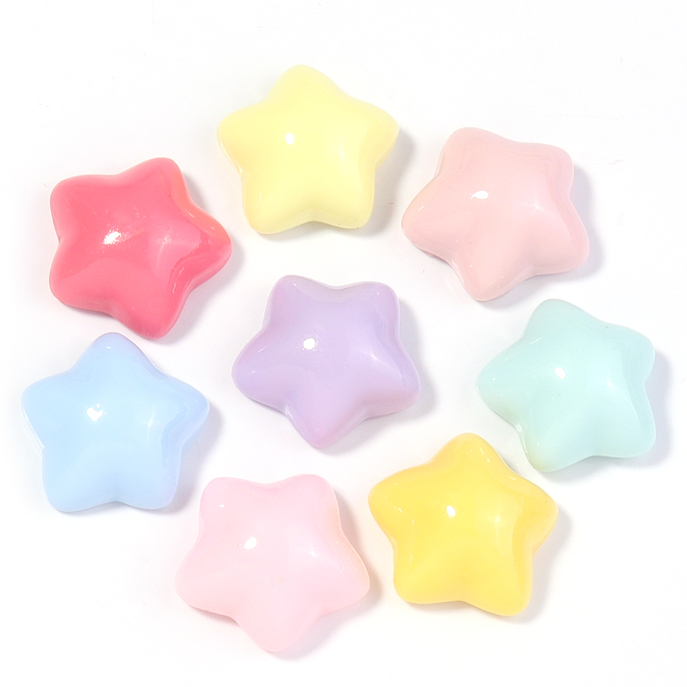 50pcs/lot 16mm Colorful Star R - Craft Embellishments 评论和价格