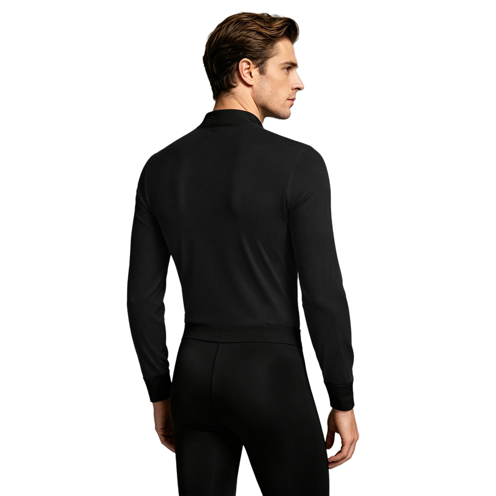 Mens Latin Jazz Dance Leotard  - Rhinestone Banding Trim 评论和价格