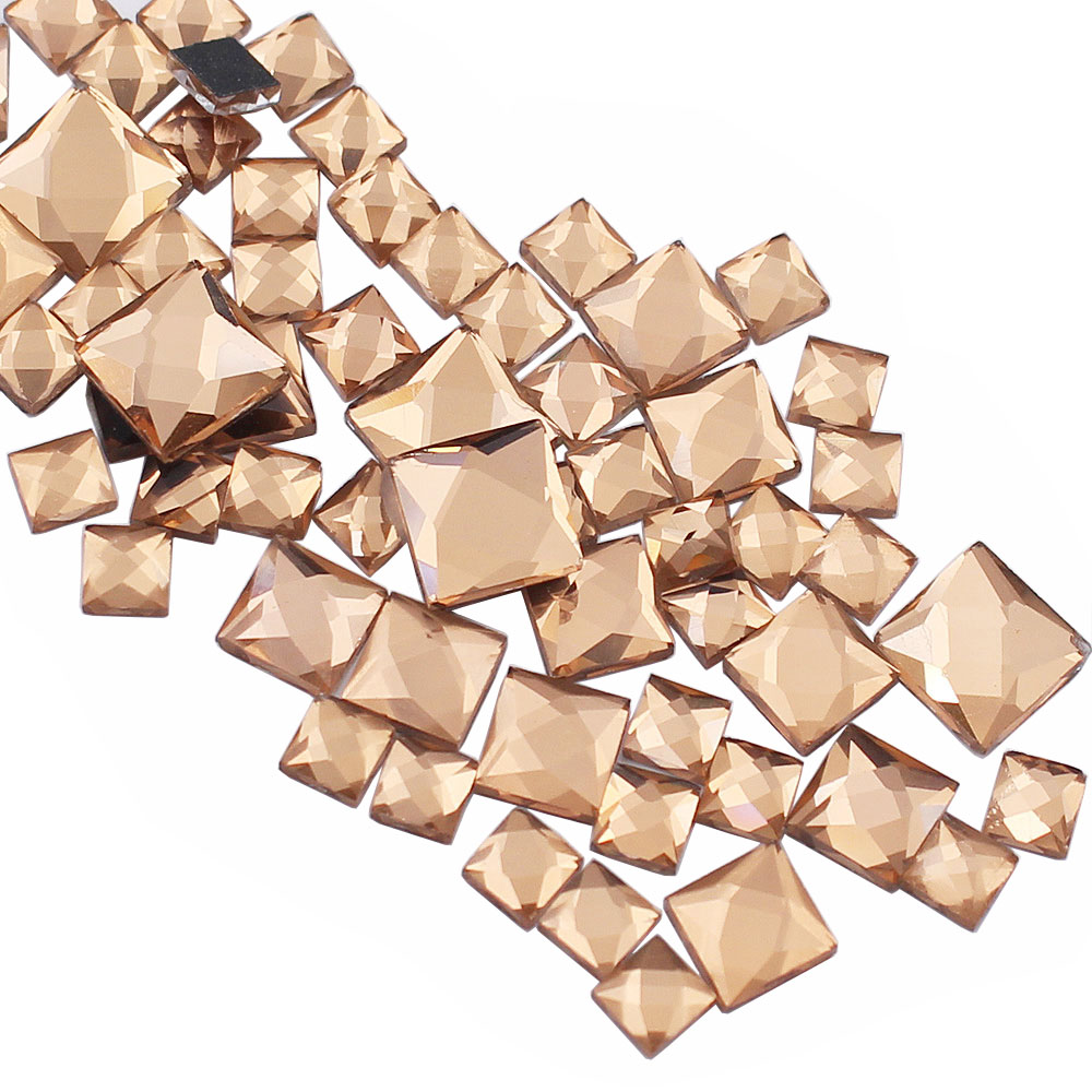5mm 8mm 10mm Rhinestones Squar - Hotfix Rhinestone Sheet 评论和价格