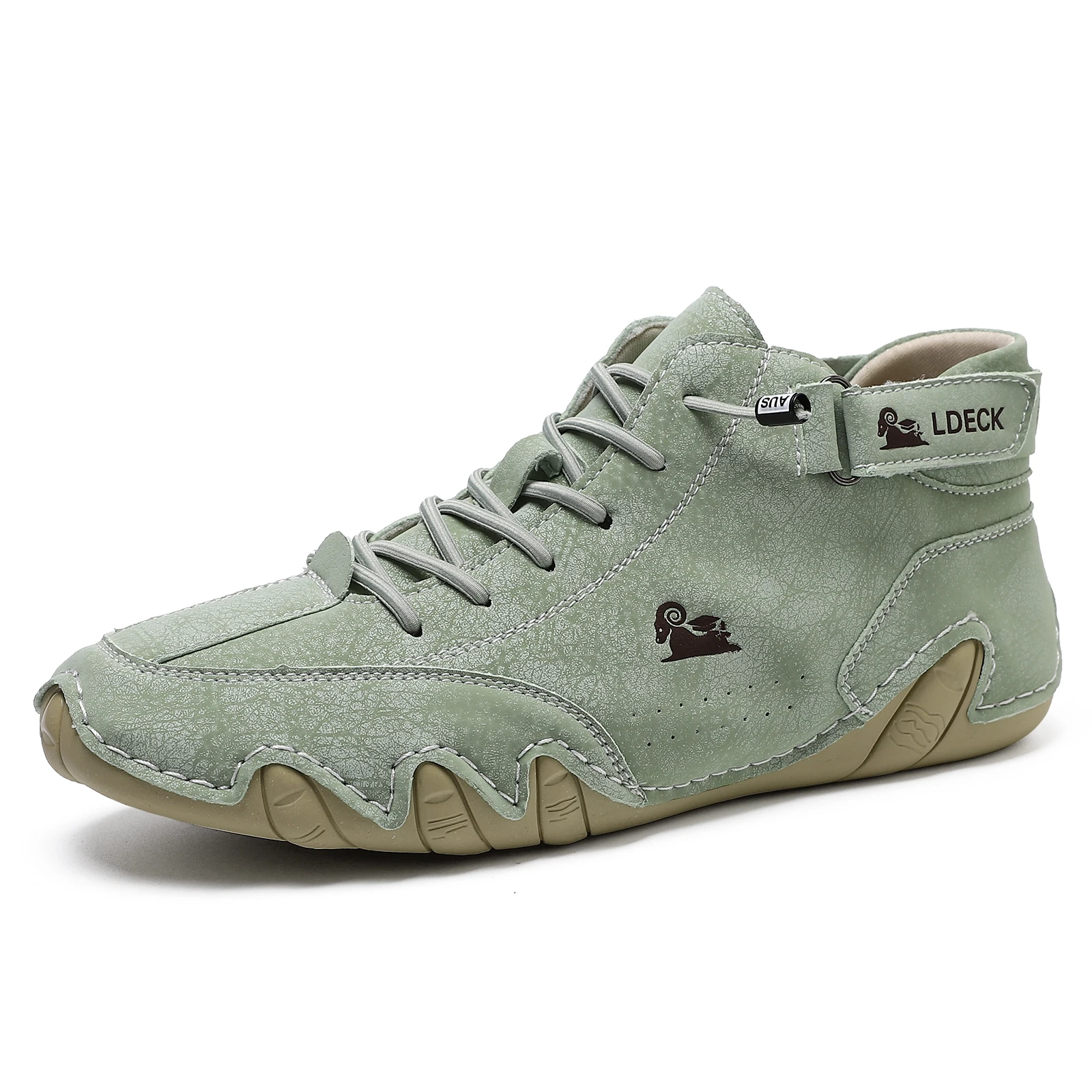 Men's Genuine Leather Shoes An - Guipure Lace Panel 评论和价格