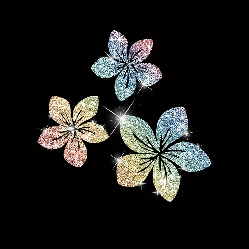Floral Glitter Decorative Car  - Glitter Vinyl Roll 评论和价格