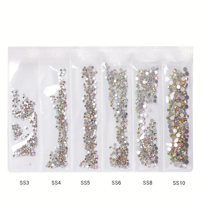 SWAGPICK SS3-10 Mix White AB G - Hotfix Rhinestone Sheet 评论和价格