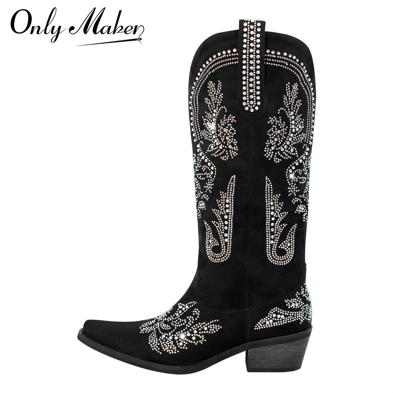 Onlymaker Women Pointed Toe Rh - Sew On Rhinestone 评论和价格