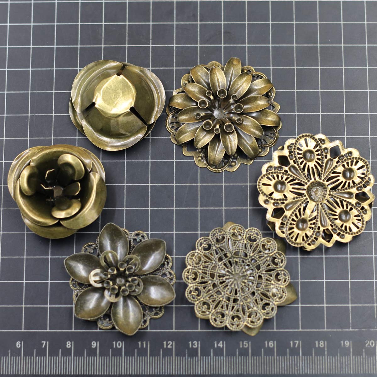 6Pcs Embellishments Combinatio - Craft Embellishments 评论和价格