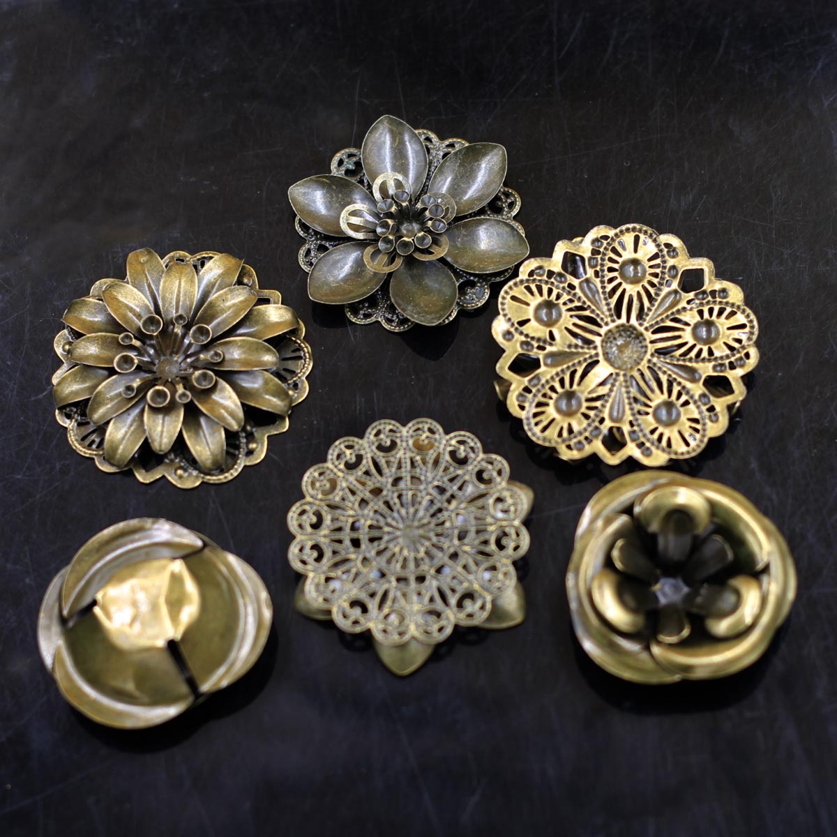 6Pcs Embellishments Combinatio - Craft Embellishments 评论和价格