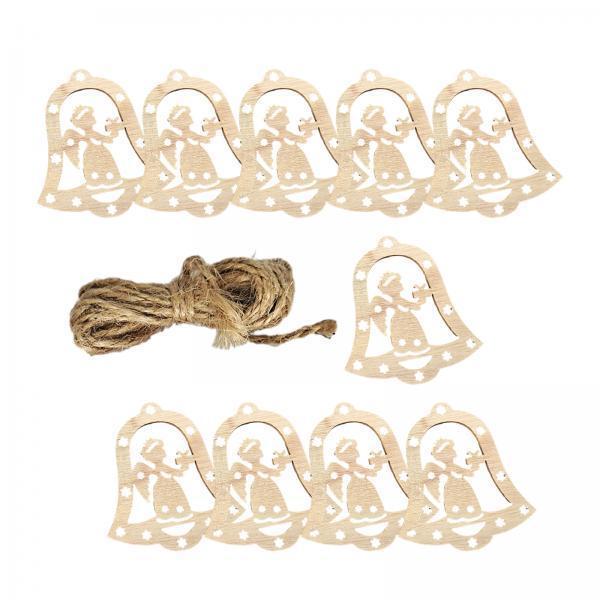 Unfinished Wooden Cutouts Xmas - Christmas Craft Embellishment 评论和价格