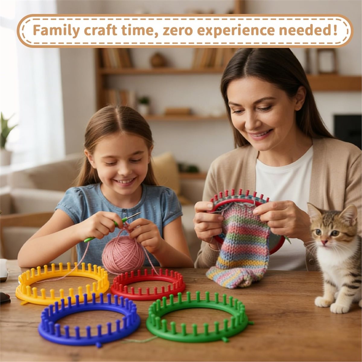 Light Weight Knitting Kit with - Pom Pom Maker Tool 评论和价格