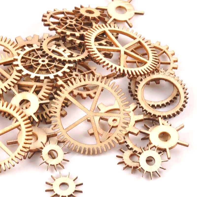 20-40mm 36pcs Unfinished Wood  - Craft Embellishments 评论和价格