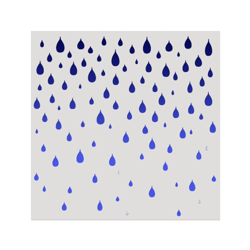15*15 Raindrops Scrapbook Sten - Embellishments For Scrapbooking 评论和价格
