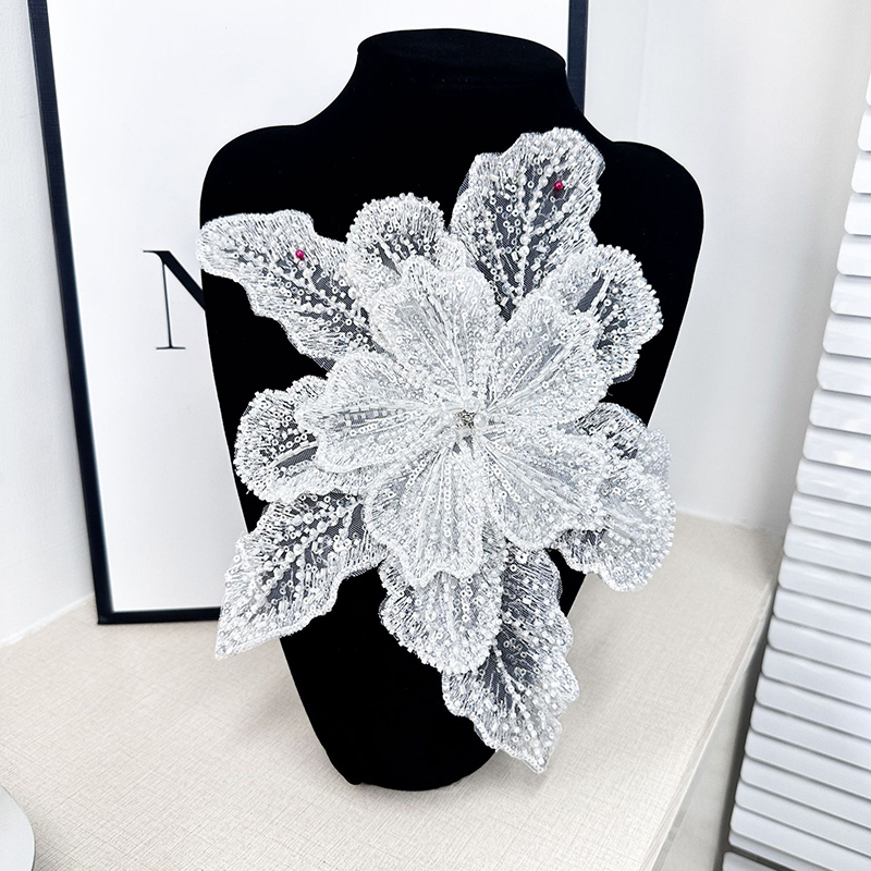 Sequin Beaded Flower Collar Ap - Applique Patch Flower 评论和价格